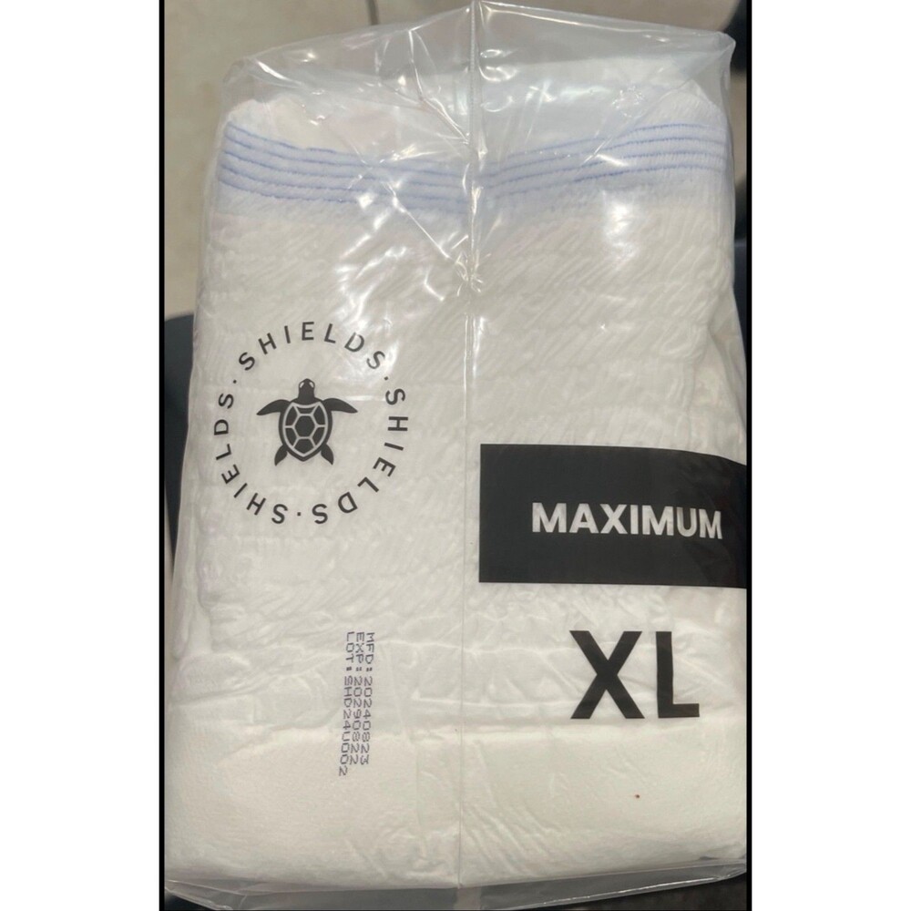 Shields Powerful Protection White Mens Incontinence Underwear Sz XL USA